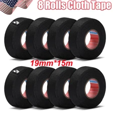 8 Rolls Cloth Tape Wire Electrical Wiring Harness Car Auto SUV truck 19mm*15m US