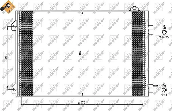 NRF Condenseur (climatisation) pour RENAULT - Photo 3/4