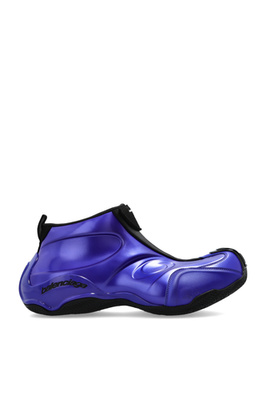 シューズ(男性用) BALENCIAGA Basketball Sneaker 42 blue BALENCIAGA $1550 Men's Metallic Blue Basketball Sneakers New