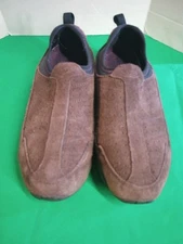 Easy Spirit HomeTeams Slip-on Women’s Size 8M Comfort Shoes Brown Suede