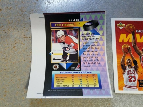 Eric Lindros Flyers #12 1994-95 Hockey Topps Premier Finest OVERSIZE PROOF - Picture 2 of 3