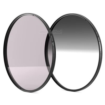 MARKENLOS 77mm Set POL-Filter CPL + Grauverlaufsfilter 77 mm