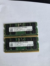 2 X Micron MTC8C1084S1SC56BD1 16GB DDR5 1Rx8 5600MHZ 262-Pin SODIMM Laptop 32GB