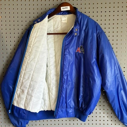 Vintage American Airlines Employee Bomber Jacket Adult Size Large video thumbnail