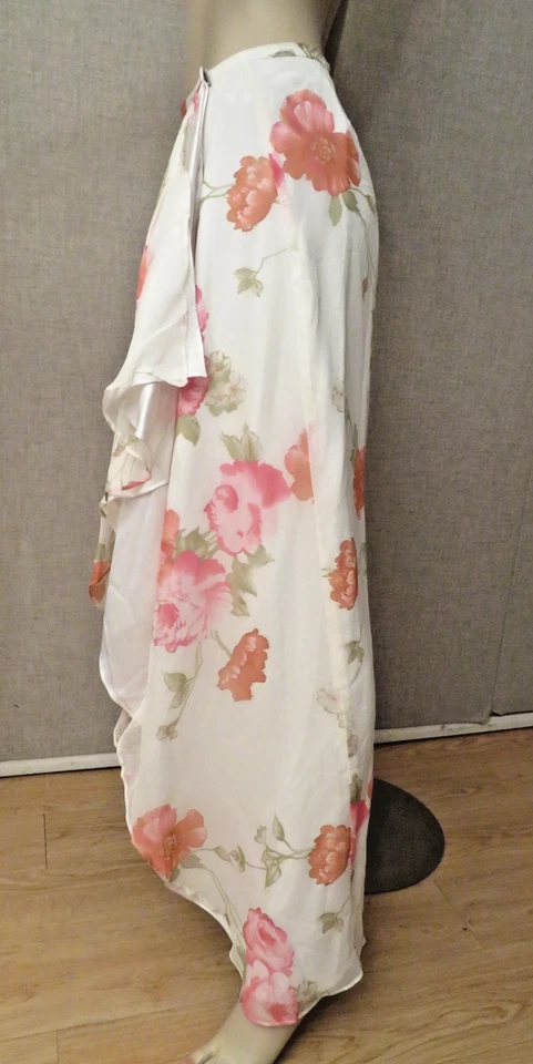 Maxi Falda Larga Envolvente De Colección Ann Taylor Noche Floral Años 90’s 100% Seda Talla 6 S Nueva Sin Etiquetas Foto 2 de 4