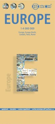 Borch Map Europe. Europa | Deutsch | (Land-)Karte | Mehrfarbendruck. Gefalzt