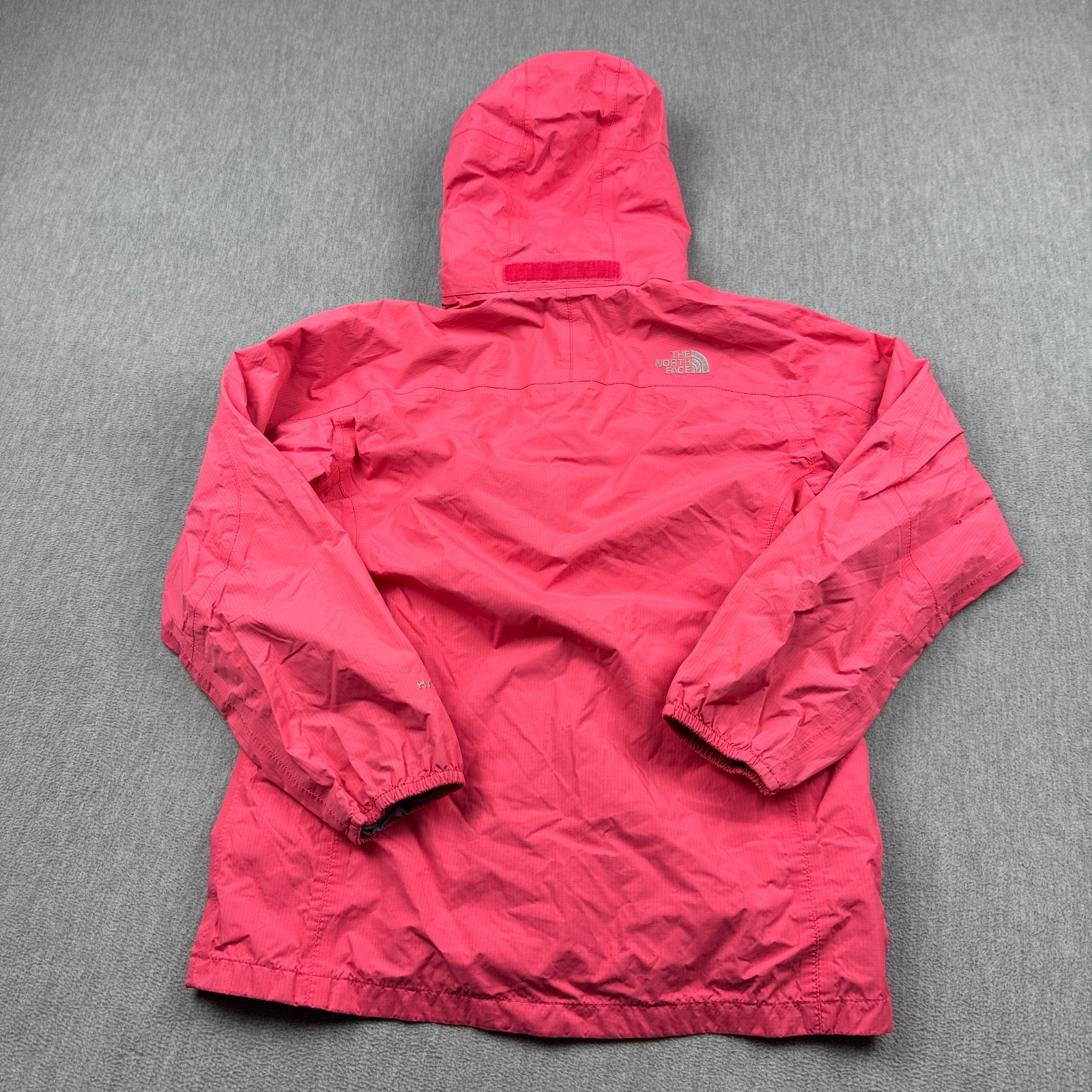 The North Face Jacket Teen Girls Large Pink Hyvent Hooded Full Zip Rain Coat thumbnail 18