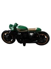 Mattel Hot Wheels Honda CB750 Cafe Racer modello moto verde 6 cm