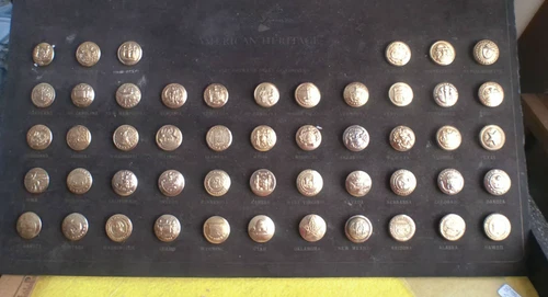 Lot Of Civil War buttons On A plaque No Idea how Old They Are