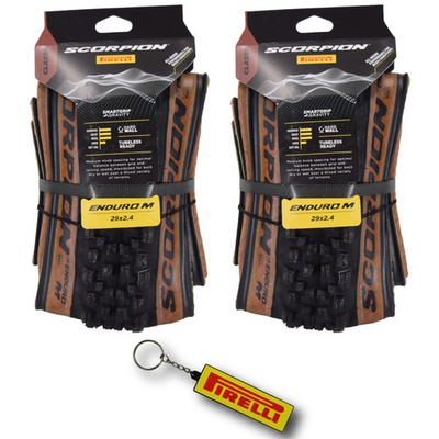 #ad Pirelli Scorpion Enduro M Classic 29x2.4 MTB Bicycle Tires w Keychain 2 Pk $129.99