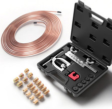 3/16" Brake Line Repair Kit, 45 Double Single Brake Line Flaring Tool Kit, 25