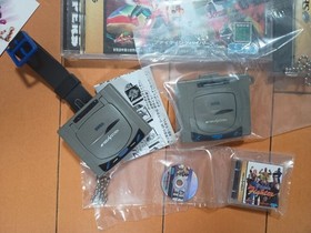 Sega Saturn Console Set Virtua Stick x2 Virtua Fighter Series Fighting Tested JP