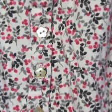 Eileen West Floral Cottagecore Nightgown Dress Women  s L Lace Trim Button Front