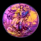 American Silver Eagle 1 Oz 2011 Monster Rainbow Toning Uncirculated $1