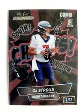 2023 WILD CARD ALUMINATION COMIX BLACK C.J. STROUD RC! 7/12! 1/1! JERSEY #!