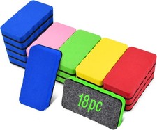 Dry Erase Erasers, Eeoyu 18 Pack Magnetic Whiteboard Dry Erasers Chalkboard