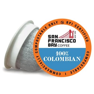 San Francisco Bay Compostable Coffee Pods - 100% Colombian (36 Ct) K Cup Compati