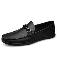 Men's Outdoor Loafers Casual Sneakers Genuine Leather Handmade Business Shoes