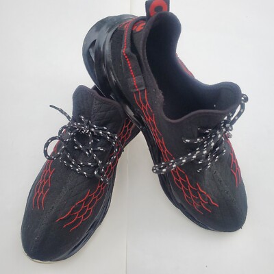 Mens Black Bladed Athletic Sneakers ''LOVE'' Shoes Shock Absorbing EUR 46 ~ US 12