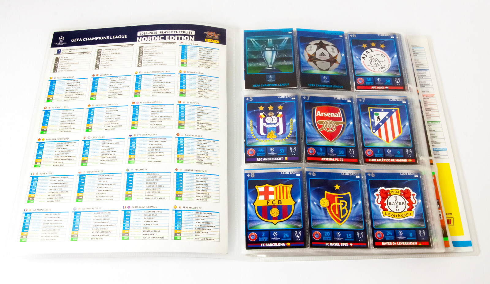 PANINI UEFA CHAMPIONS LEAGUE 2014/2015 Album 100% Full Complete 363 Cards - Picture 3 of 24