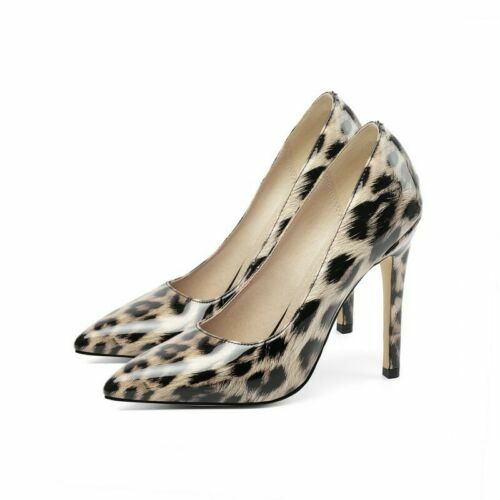 Escarpins Renata Dorés - Taille 39.5 - Imprimé Animal - Talons Aiguilles 7.5cm - Neuf En Boîte
