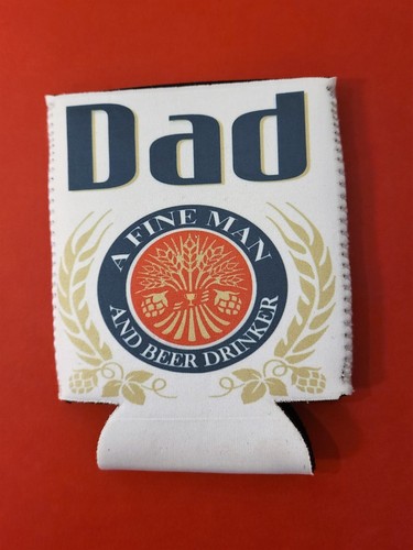 DAD A FINE MAN AND BEER DRINKER--12oz. Neoprene Can Koozie - 第 1/1 張圖片