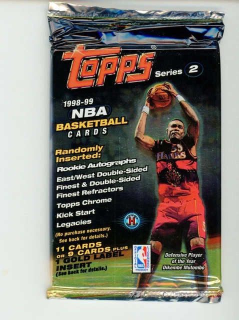 1998/99 TOPPS SERIES 2 HOBBY BASKETBALL Pack Hunt Nowitzki Carter Bibby RCS
