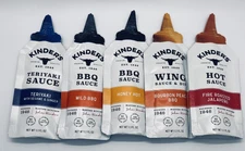 Lot Of 5 Kinder's BBQ Sauce FL 1.1 oz Individual Packets Travel Sample Size