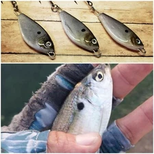 FISHING JIGGING CASTING TROLLING SPOON METAL LURES  3/4oz Shad/Herring (3 PK)