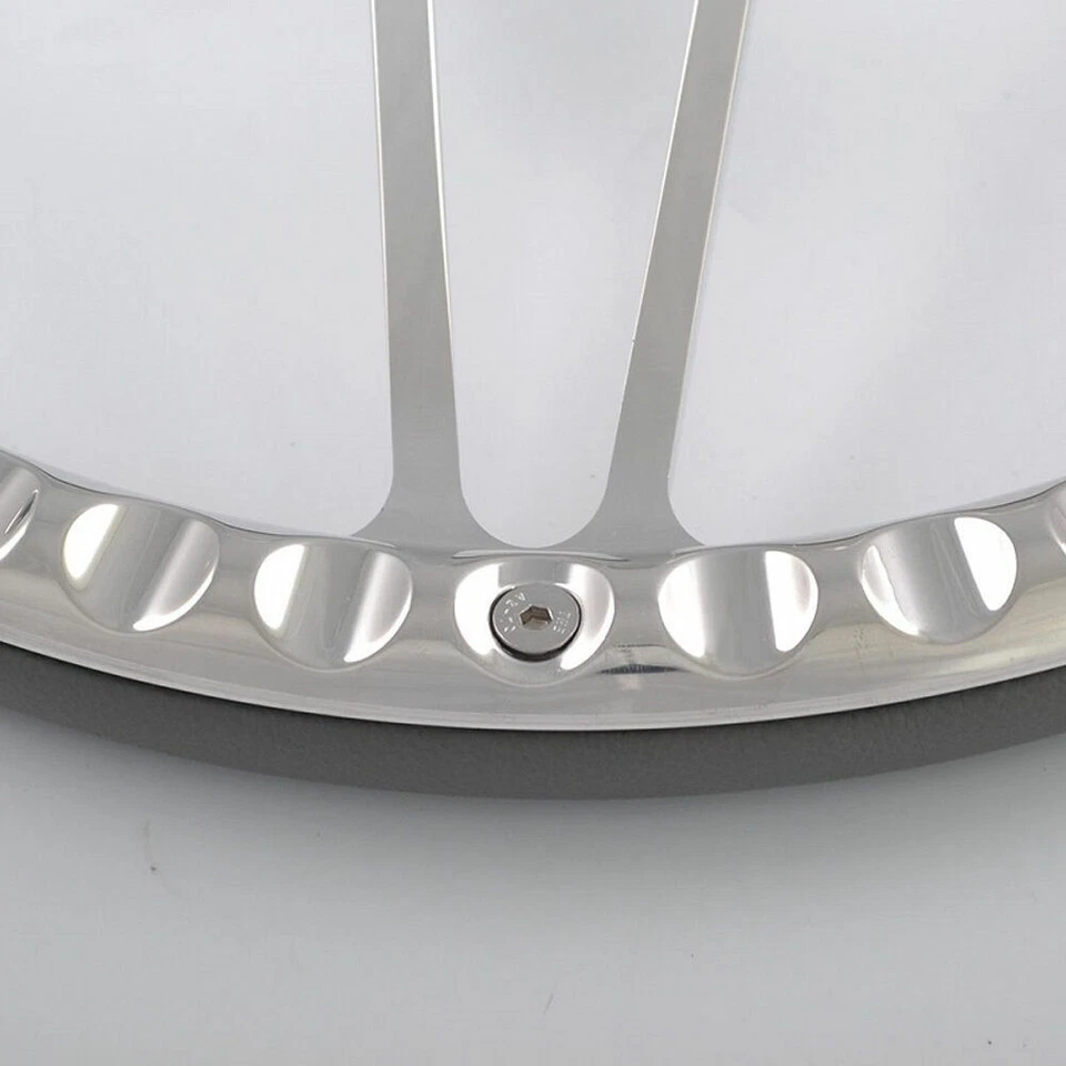 Kit de volante de aluminio de 9 orificios Billet de 14" con botón de bocina y adaptador Foto 3 de 4