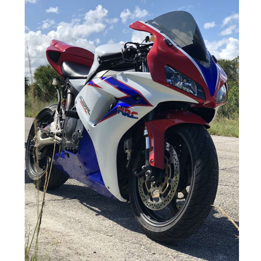 US STOCK Injection HRC Red White Fairing Fit for Honda 2006
