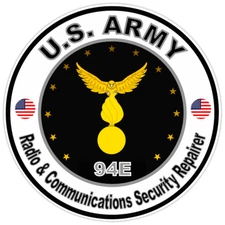 US Army Radio & Communications Security Repairer Bumper Sticker Soldier Decal 5"
