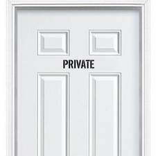 Private Sign Sticker for Door Wall Window Art Decor Vinyl Decal Parking Sign