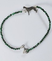 Irish Setter Armband Malakite Halbedelsteine In Sterling Silber Luce