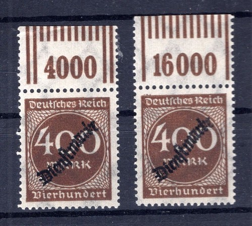 Dr-Dienst 80WOR Both Top Edges MNH Unstamped (AA9569