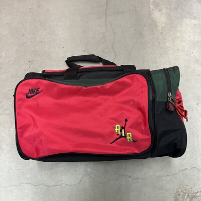 Vintage Nike Air Jordan Duffle Bag Gym Travel 90s Color Embroidered