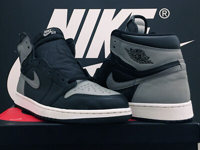 Vintage 2018 Nike Air Jordan 1 Retro High OG UK11 EU46 Shadow I Bred UNC 3 4 11 RARE