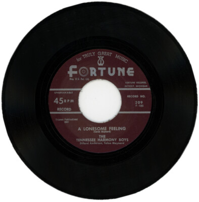 THE TENNESSE HARMONY BOYS ''A LONESOME FEELING c/w I'M A MILLIONAIRE'' BLUES