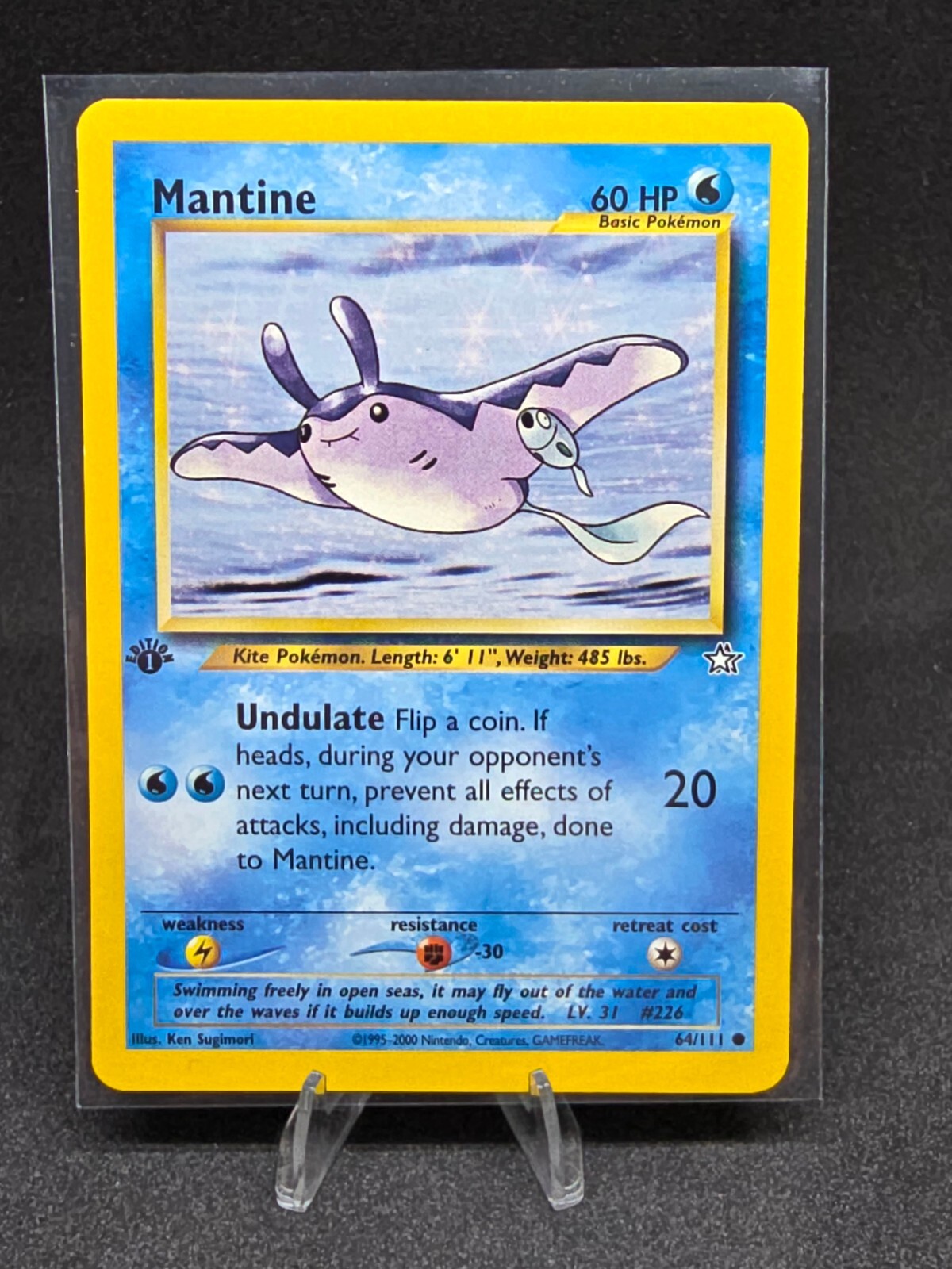 Pokémon TCG Mantine 64/111 Neo Genesis Vintage 1st Edition Common NM
