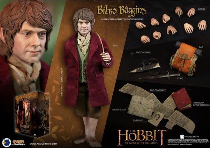 Asmus Toys The Hobbit Bilbo Baggins 1/6 Collectible Action Figure Model