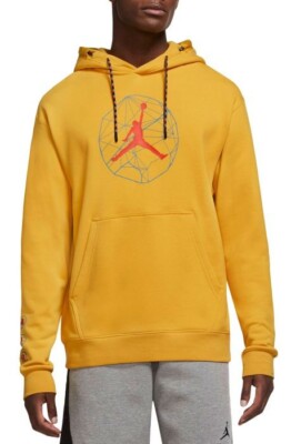 Nike Men's Air Jordan Essentials Pollen Yellow Hoodie DC9727-781