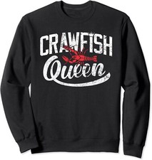Funny Crawfish Queen Crayfish Cajun Festival Unisex Crewneck Sweatshirt
