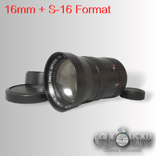 SUPER-16 FAST FUJINON 1.8/75MM C-MOUNT LENS BOLEX 16MM MOVIE CAMERA MINT 