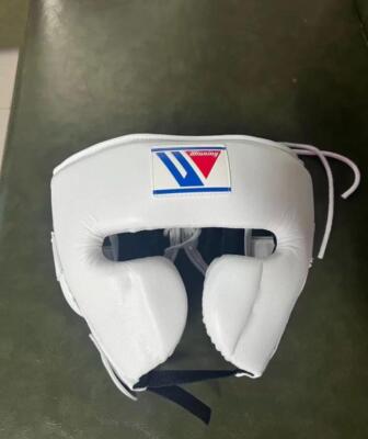 Winning Headgear FG-2900 Boxing Face Guard Color WHITE Size M Head
