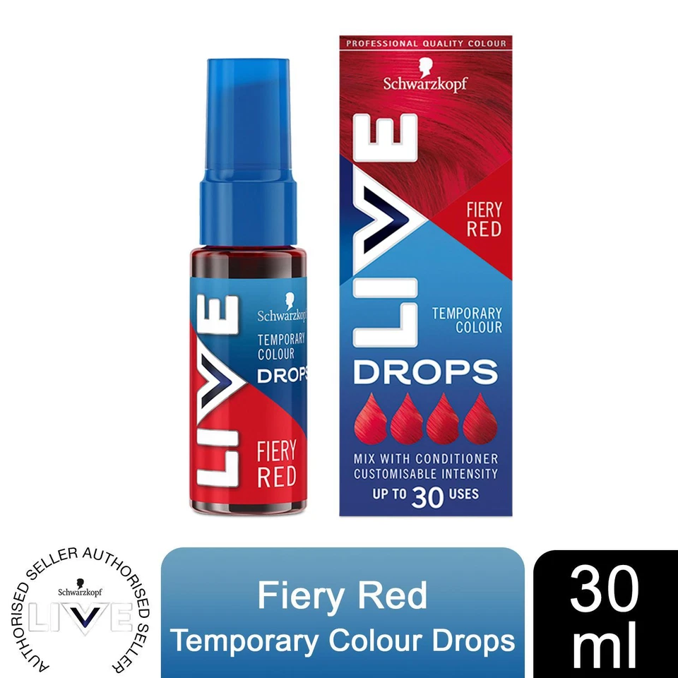 Schwarzkopf LIVE Colour Drops Semi-Permanent and Silicone-Free Hair Dye, 30ml
