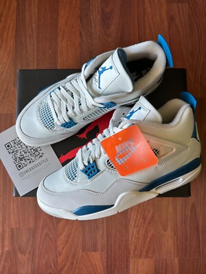 Nike Air Jordan 4 Retro FV5029-141 Off White Military Blue - Men’s Size 13 / 13M Size 13 - Air Jordan 4 Retro 2024 Military Blue (FV5029-141  main image 2