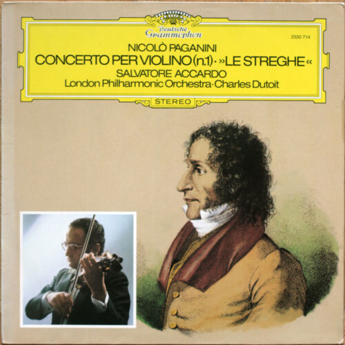 PAGANINI • CONCERTO VIOLON N° 1 • ACCARDO • DUTOIT • LP • EX/NM- • DGG 2530714