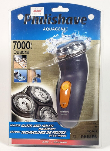 Philips 7000 Series Quadra Electric Shaver HQ7415 Philishave Aquagenic New NOS