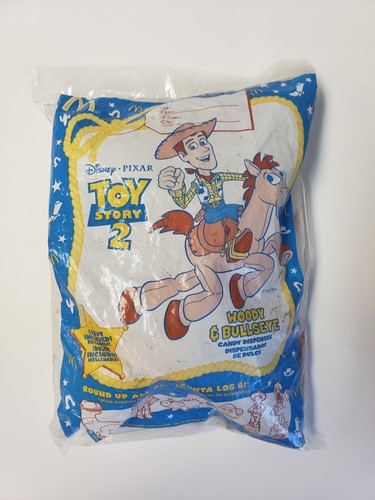 1999 McDonald's Disney Toy Story 2 Woody's Roundup Candy Dispenser Bullseye - Picture 3 of 8