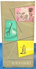 Vintage Gelsenkirchen Germany Ruhr Zoo Travel Tourist Brochure